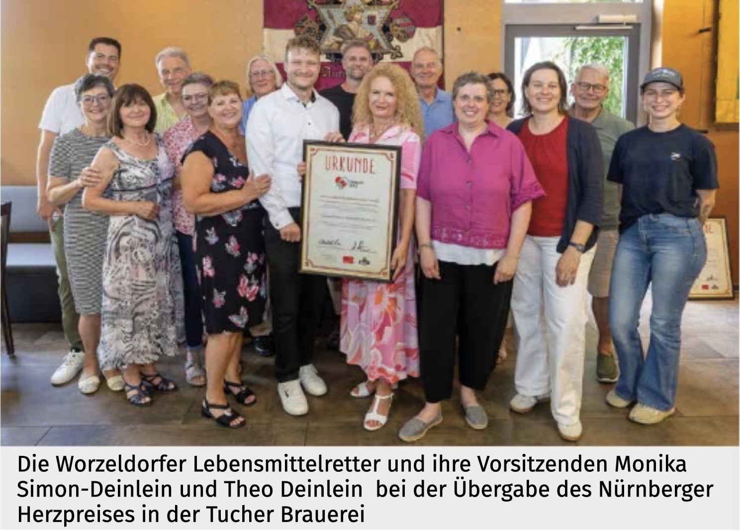 Gemeinschaftliche Aktion gegen Lebensmittelverschwendung.